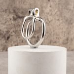 Open Stainless Steel Chastity Cage Training Ring - Image 9