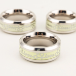 Luminous Glow in the dark Love Gender Symbol Stainless Steel Cock Ring - Image 7