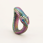 Snake Rainbow Plated Stainless Steel Cock Ring - Image 6