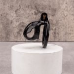 Black Cock Cage Premium Car Paint 3D Printed Lightweight Chastity Cage Flat Ring Penis Cage Set - Image 10