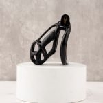 Mamba Black Chastity Cage Curved Ring - Image 9