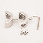 Testicular Clamp Stainless Steel Ball Stretcher With Shackles or Handcuffs BDSM Ball Stretching - Image 7
