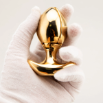 Gold Plated Heavy Anus Ass lock Expander Stainless Steel Anal Dilator Solid Lotus Open And Closing Anal Lock - Image 3