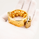 24K Gold Plated Kali's 2 Rows Removable Rounded Teeth  Ball Stretcher Testicles Metal Cock Ring Stretching CBT - Image 8