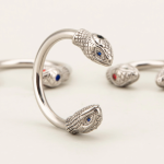 Double Snake Heads Stainless Steel Cock Ring - Image 10