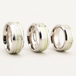 Luminous Glow in the dark Love Gender Symbol Stainless Steel Cock Ring - Image 6