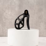 Mamba Black Chastity Cage Curved Ring - Image 10