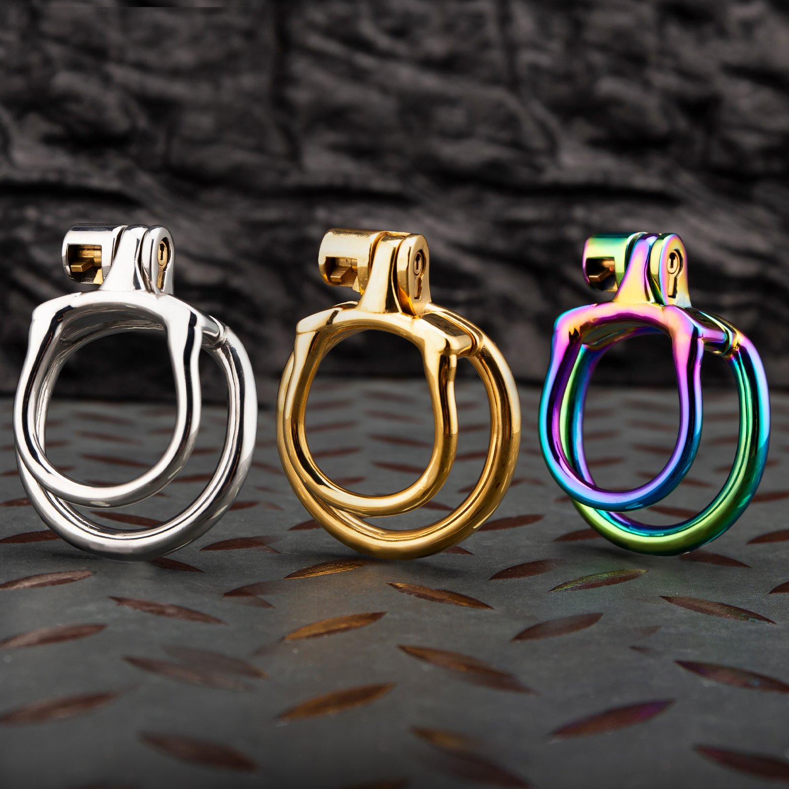 MAMBA00 Open Stainless Steel Chastity Cage Training Ring - Image 1
