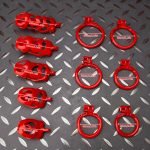 Flaming Red Ghost Chastity Cage Curved Ring - Image 10