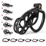 Mamba Black Chastity Cage Curved Ring - Image 12
