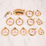 24k Gold Plated Snake Chastity Device Metal Cock Cage - Image 13