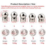 Stainless Steel Super Heavyweight Ball Stretcher Cylinder Weights Heavy Scrotum Pendant - Image 10