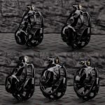 Shell Ghost Black Chastity Cage Ball Cock Cage
