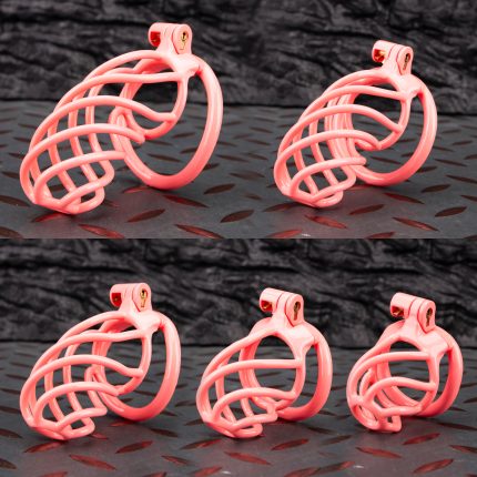 Rotating Spiral Hollow Chastity Cage Twisted Cock Cage Curved Ring