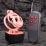 Electric Shock Ghost Pink Sissy Chastity Cage Remote Punishment Cock Cage - Image 4