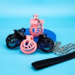 Sun Spiders Ultra Small Chastity Cage Mini Couple Erotic Traction Chain Cock Cage - Image 2
