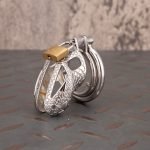 Dragon Scale Stainless Steel Chastity Cage Metal Cock Cage With Anti Slip Ring - Image 2