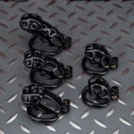 Spikes Black Mamba Chastity Cage Lightweight Cock Cage Curved Ring - Image 3