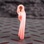 Pink Inverted Micro Cock Cage Honeycomb Pussy Small Chastity Cage Flat Ring - Image 3