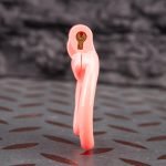 Pink Inverted Micro Cock Cage Honeycomb Pussy Small Chastity Cage Curved Ring - Image 3
