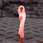 Pink Inverted Micro Cock Cage Pussy Small Chastity Cage Curved Ring - Image 3