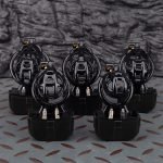 Electric Shock Mamba Black Sissy Chastity Cage Remote Punishment Cock Cage - Image 6