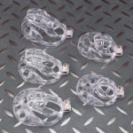 See-Through Ice Transparent Shell Mamba Chastity Cage Ball Cock Cage - Image 3