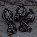 Spikes Black Mamba Chastity Cage Lightweight Cock Cage Curved Ring - Image 7