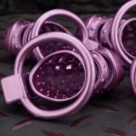 Mistress's Punishment Purple Spiked Chastity Cage Flat Ring - Image 6