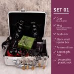 Chastity Cage Set Black Ghost Cock Cage Flat Ring Chastity Sizes Bundles - Image 9