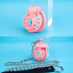 Sun Spiders Ultra Small Chastity Cage Mini Couple Erotic Traction Chain Cock Cage - Image 5