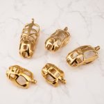 Mamba Gold Plated Stainless Steel Chastity Cage Metal Cock Cage - Image 3