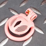 Pink Micro Cock Cage Honeycomb Vagina Small Chastity Cage Flat Ring - Image 5