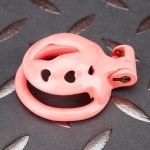 Pink Micro Cock Cage Love Vagina Small Chastity Cage Flat Ring - Image 6
