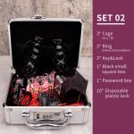 Chastity Cage Set Black Ghost Cock Cage Flat Ring Chastity Sizes Bundles - Image 10