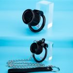 Honeycomb Open Small Chastity Cage Mini Couple Erotic Traction Chain Cock Cage - Image 6