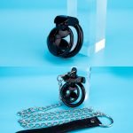 Sakura Ultra Small Chastity Cage Mini Couple Erotic Traction Chain Cock Cage - Image 6