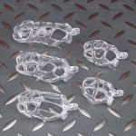 See-Through Ice Transparent Shell Mamba Chastity Cage Ball Cock Cage - Image 5