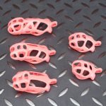 Spikes Pink Mamba Chastity Cage Lightweight Cock Cage Flat Ring - Image 9