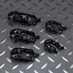 Spikes Black Mamba Chastity Cage Lightweight Cock Cage Flat Ring - Image 9