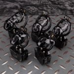 Electric Shock Ghost Black Sissy Chastity Cage Remote Punishment Cock Cage - Image 7