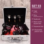 Chastity Cage Set Black Ghost Cock Cage Flat Ring Chastity Sizes Bundles - Image 11
