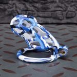 Camouflage Air Force Mamba Chastity Cage Lightweight Cock Cage Flat Ring - Image 7