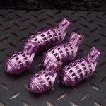 Mistress's Punishment Purple Spiked Chastity Cage Flat Ring - Image 9