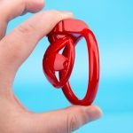 Sakura Ultra Small Chastity Cage Mini Couple Erotic Traction Chain Cock Cage - Image 9