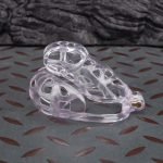 See-Through Ice Transparent Shell Mamba Chastity Cage Ball Cock Cage - Image 8