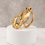 Mamba Gold Plated Stainless Steel Chastity Cage Metal Cock Cage - Image 7