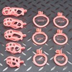 Spikes Pink Mamba Chastity Cage Lightweight Cock Cage Curved Ring - Image 10