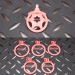 Pink Micro Cock Cage Hexagonal Star Shield Small Chastity Cage Flat Ring - Image 9