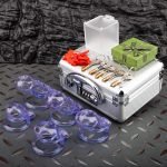 Chastity Cage Set See-Through Ice Purple Ghost Cock Cage Flat Ring Chastity Sizes Bundles